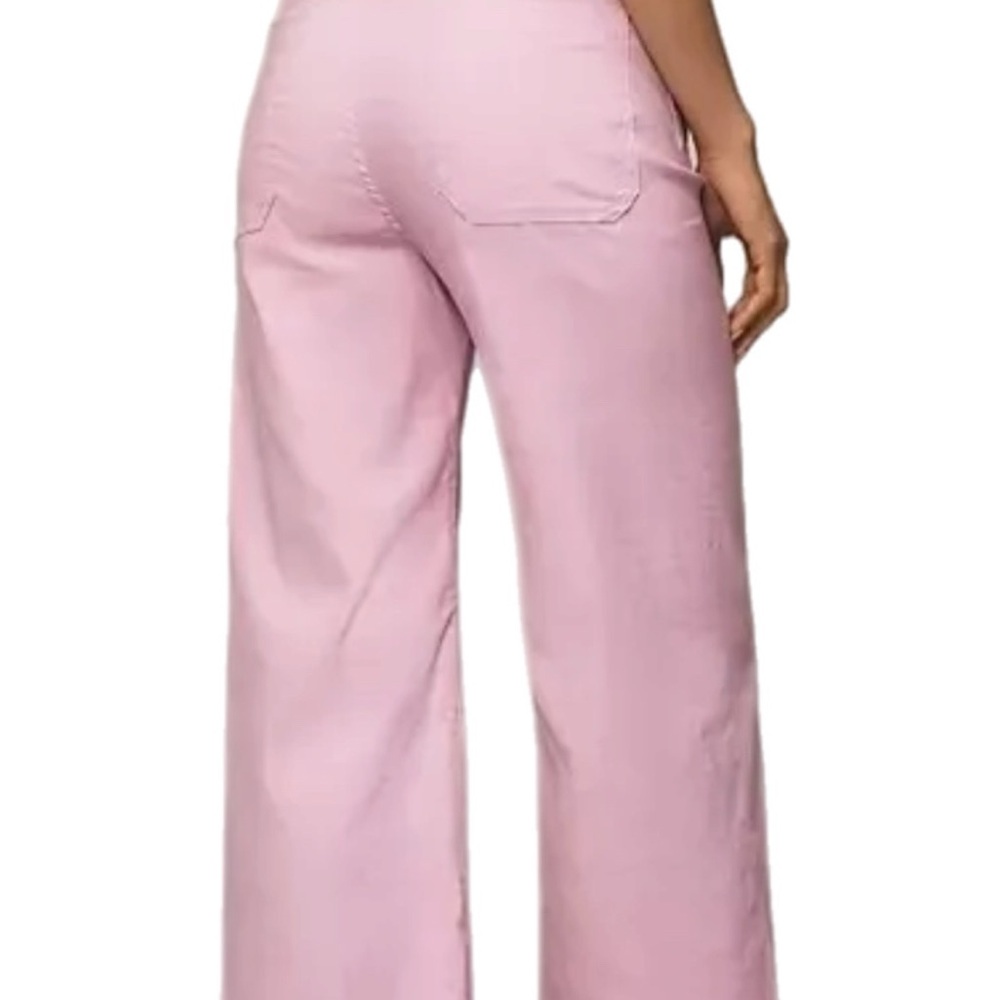 Maeve Pink Wide-Leg Cropped Pants - Picture 2 of 2